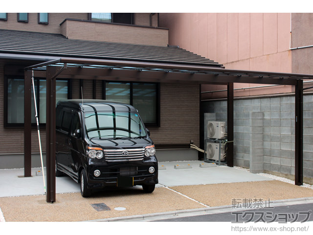 京都府京都市ののカーポート エフルージュ ツイン 積雪〜20cm対応 施工例