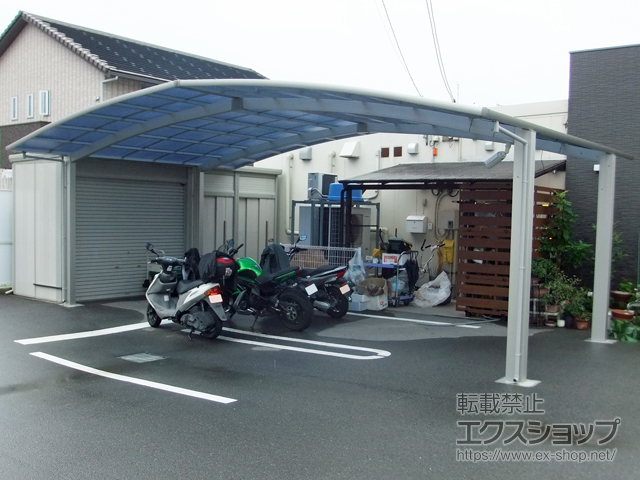 愛媛県松山市ののカーポート レイナトリプルポートグラン　積雪〜20cm対応 施工例