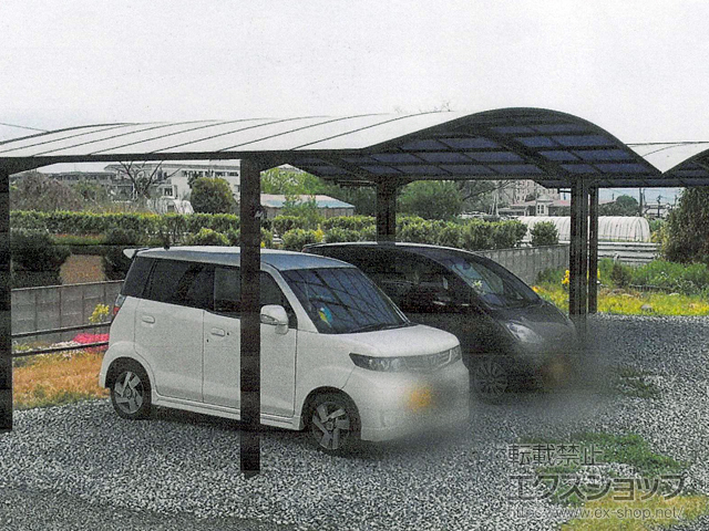 熊本県菊池郡菊陽町ののカーポート レイナツインポートグラン　積雪〜20cm対応 施工例
