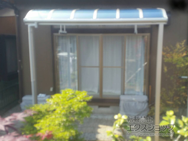 新潟県新潟市ののテラス屋根 ソラリア R型 1500 テラスタイプ 単体 積雪〜50cm対応 施工例