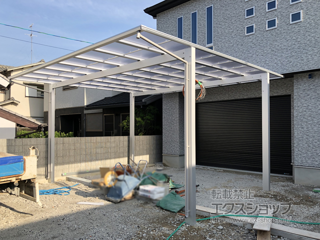 兵庫県神戸市ののカーポート エフルージュ ツイン 積雪〜20cm対応 施工例