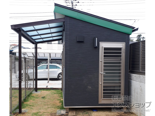 静岡県富士市ののテラス屋根 シュエット テラスタイプ 単体 積雪〜20cm対応 施工例