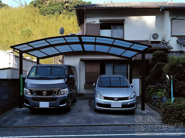 静岡県藤枝市ののカーポート レイナツインポートグラン　積雪〜20cm対応 施工例