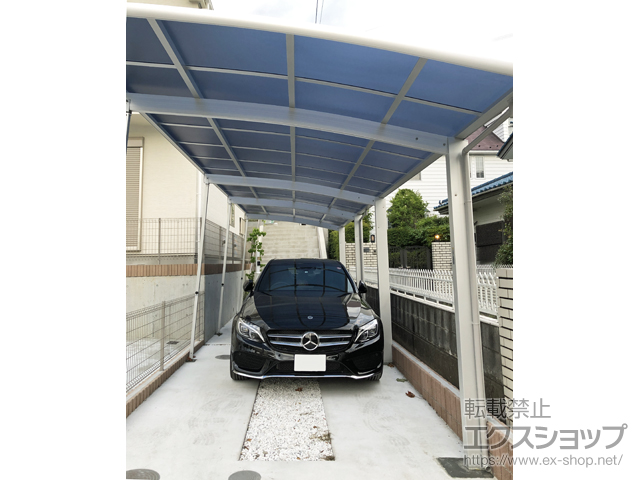 神奈川県横浜市ののカーポート レイナポートグラン 縦連棟　積雪〜20cm対応 施工例