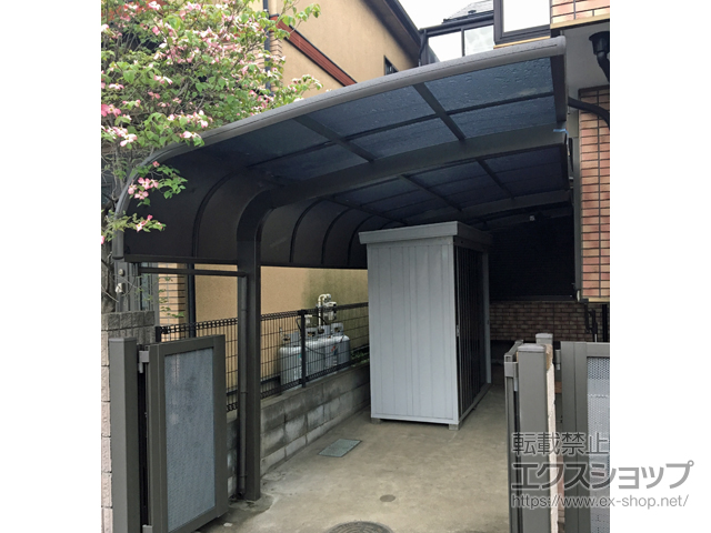 埼玉県さいたま市のLIXIL リクシル（トステム）のカーポート テールポートシグマIII 延長 積雪〜20cm対応 施工例