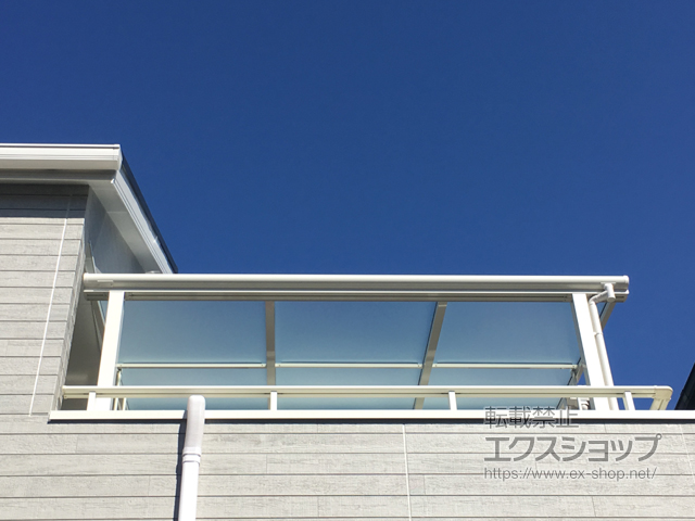大阪府三島郡島本町ののバルコニー・ベランダ屋根 ヴェクターテラス F型 テラスタイプ 単体 積雪〜20cm対応 施工例