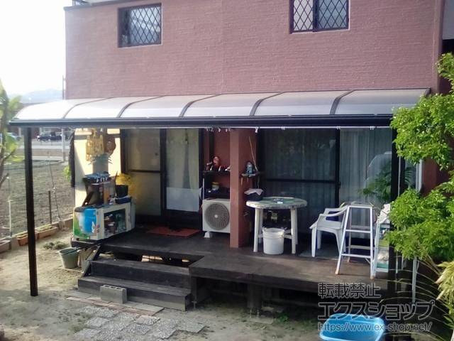 福岡県行橋市ののテラス屋根 ヴェクターテラス R型 テラスタイプ 単体 積雪〜20cm対応 施工例