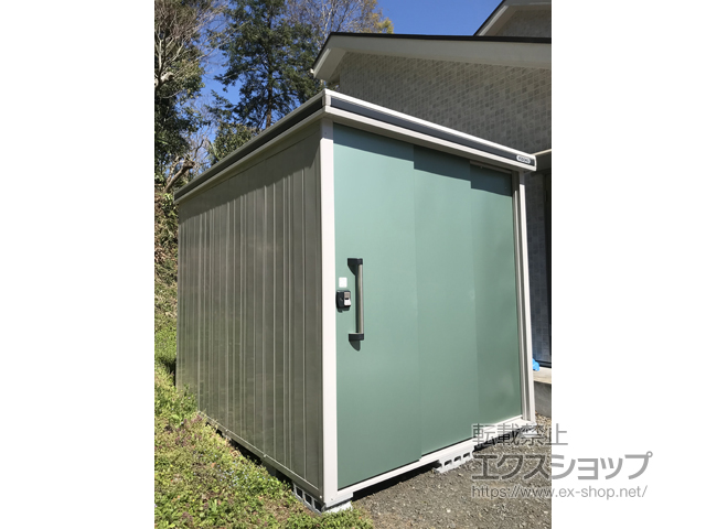 神奈川県愛甲郡愛川町のの物置・屋外倉庫 エルモ 一般型 2220×2920×2356（LMD-2229H） LMD-2229H-EG 施工例