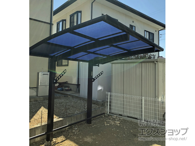 福島県伊達市ののサイクルポート・駐輪場 プレシオスポート ミニ 積雪〜20cm対応 施工例