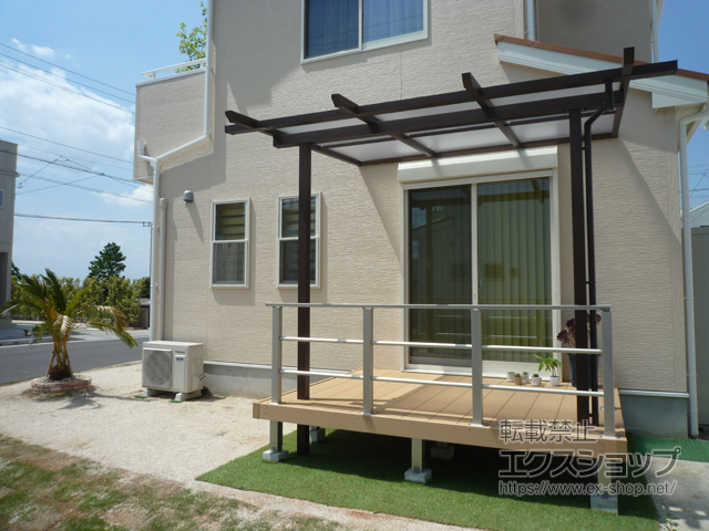 千葉県野田市ののウッドデッキ リウッドデッキ 200 施工例