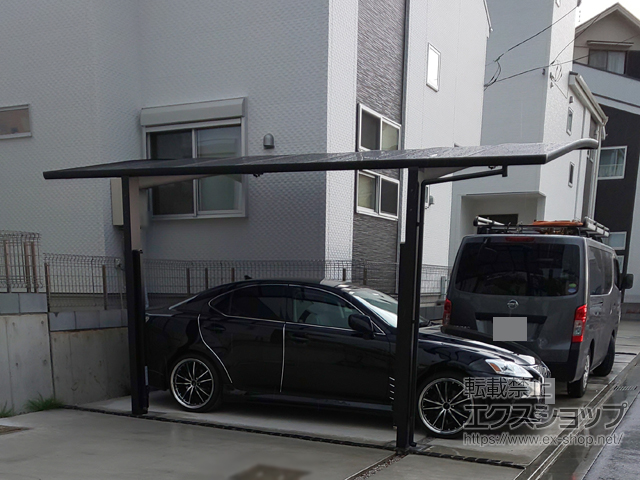 東京都八王子市ののカーポート ネスカR (ラウンドスタイル) 積雪〜20cm対応 施工例