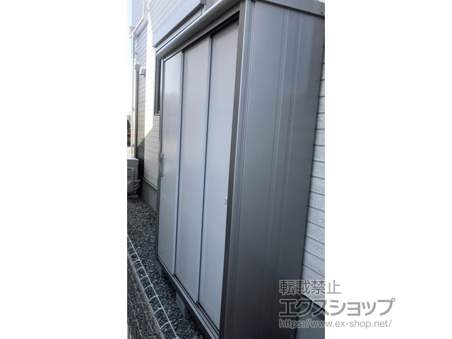 大阪府泉佐野市のの物置・屋外倉庫 エスモ 一般型 1350×520×1959（ESE-1305A） ESE-1305A-PW 施工例