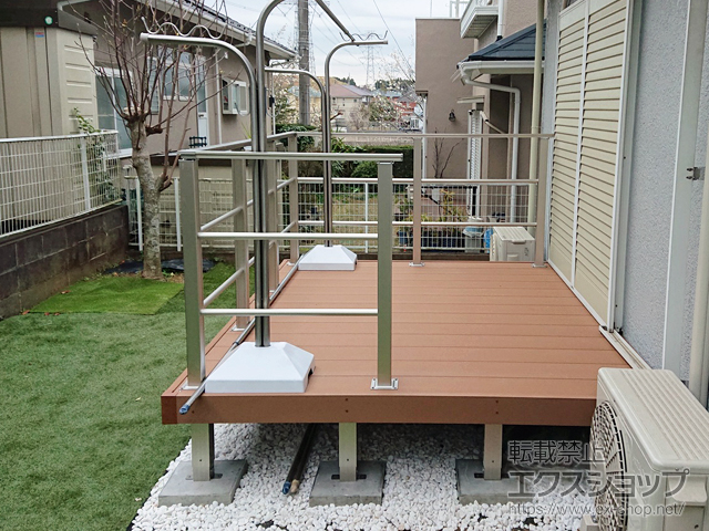 千葉県市原市ののウッドデッキ リウッドデッキ 200 施工例