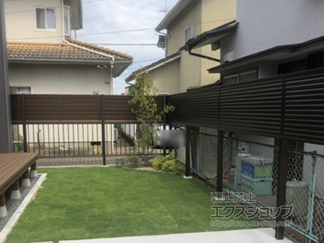 熊本県熊本市ののフェンス・柵 ミエッタフェンス 防犯たて格子タイプ 施工例