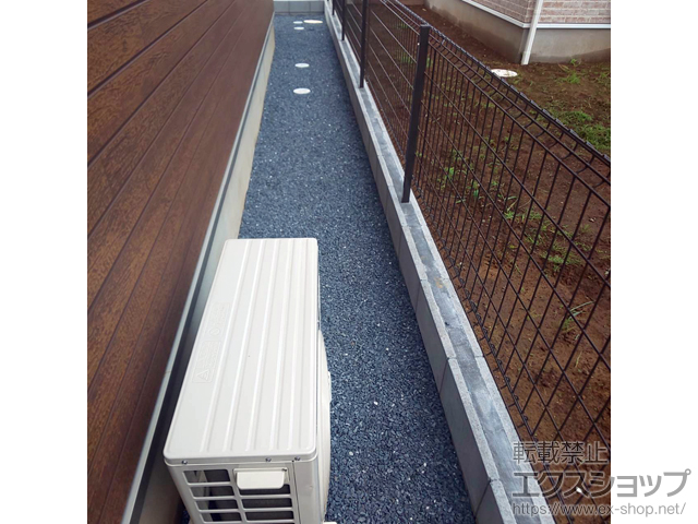 千葉県八街市ののフェンス・柵 ハイグリッドフェンスUF8型 フリーポールタイプ 施工例