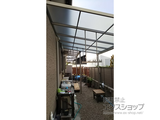 福岡県朝倉郡筑前町ののテラス屋根 ソラリア F型 テラスタイプ 単体 積雪〜20cm対応 施工例