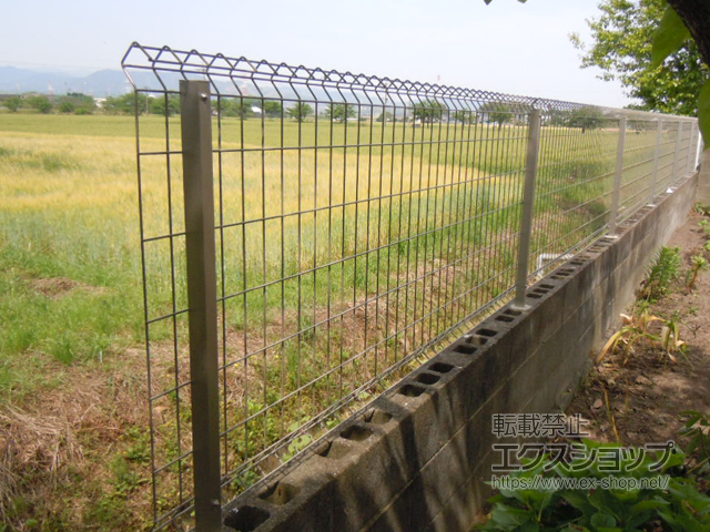 福岡県朝倉郡筑前町ののフェンス・柵 イーネットフェンス1F型 自由柱タイプ 施工例