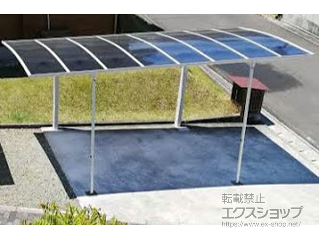 福岡県嘉穂郡桂川町ののカーポート レイナポートグラン 着脱式サポート(屋根ふき材補強部品入り) 標準・ハイルーフ兼用 施工例