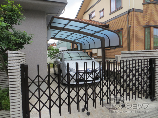 愛知県春日井市ののカーゲート トリップゲート RC型 ノンレール 片開き 36S 施工例