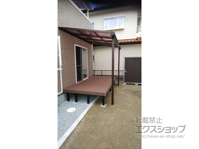 宮城県亘理郡亘理町ののテラス屋根 ソラリア F型 テラスタイプ 単体 積雪〜20cm対応 施工例
