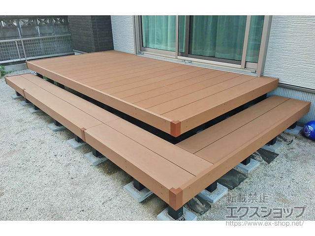 熊本県熊本市ののウッドデッキ リウッドデッキ 200 施工例