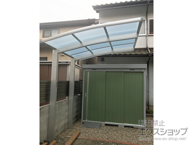 兵庫県姫路市ののサイクルポート・駐輪場 レイナポートグランミニ 積雪〜20cm対応 施工例