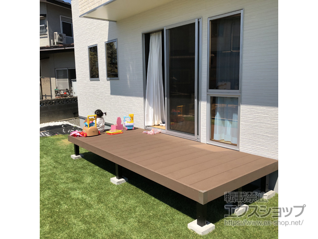 宮城県柴田郡柴田町ののウッドデッキ マージウッドデッキ 施工例