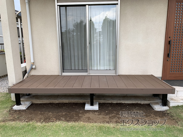 東京都東大和市ののウッドデッキ マージウッドデッキ 施工例