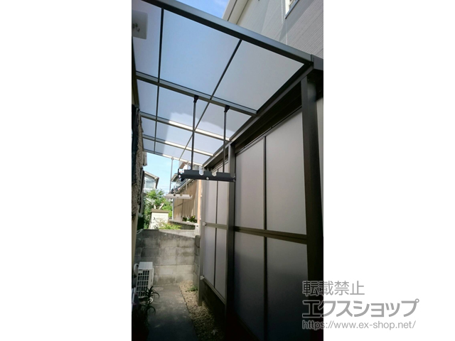 大阪府堺市ののテラス屋根 スピーネ F型 テラスタイプ 単体 積雪〜20cm対応 施工例