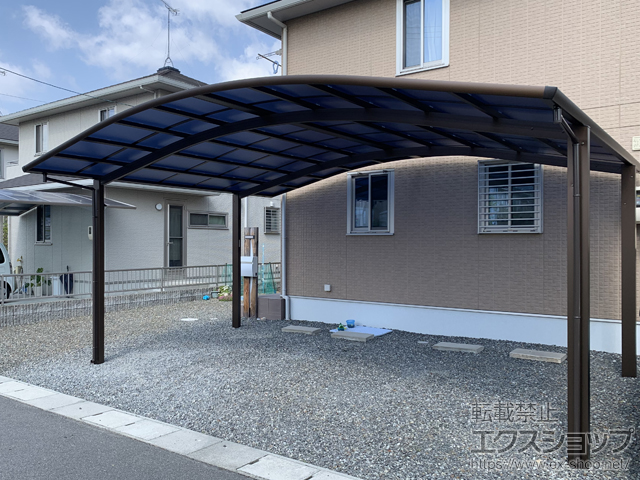 岡山県倉敷市ののカーポート レイナツインポートグラン　積雪〜20cm対応 施工例