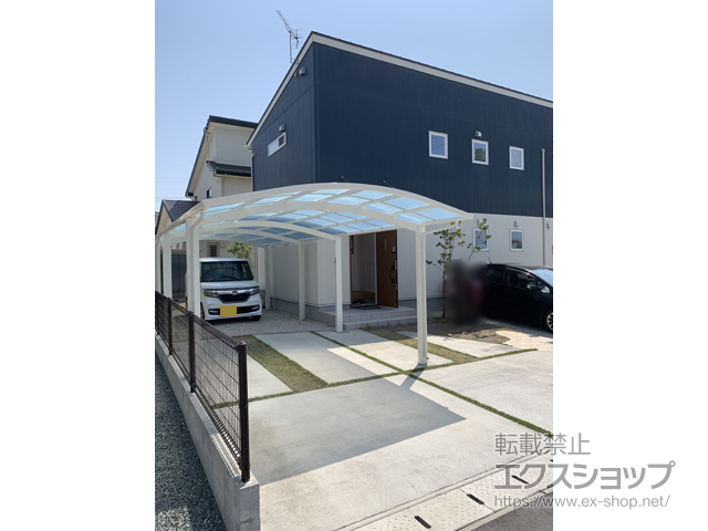 佐賀県佐賀市ののカーポート レイナツインポートグラン 縦連棟　積雪〜20cm対応 施工例