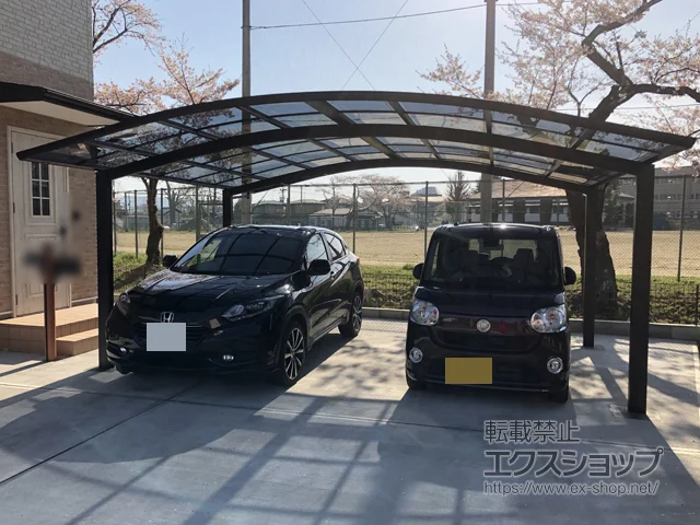 宮城県角田市のYKKAPのカーポート レイナツインポートグラン　積雪～20cm対応 施工例
