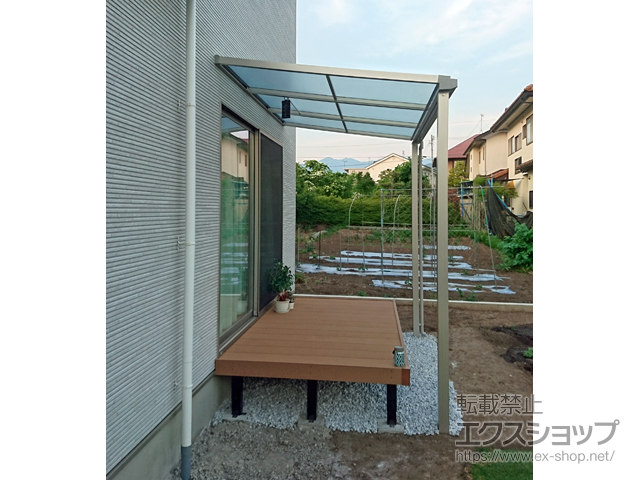 長野県須坂市ののウッドデッキ リウッドデッキ 200 施工例