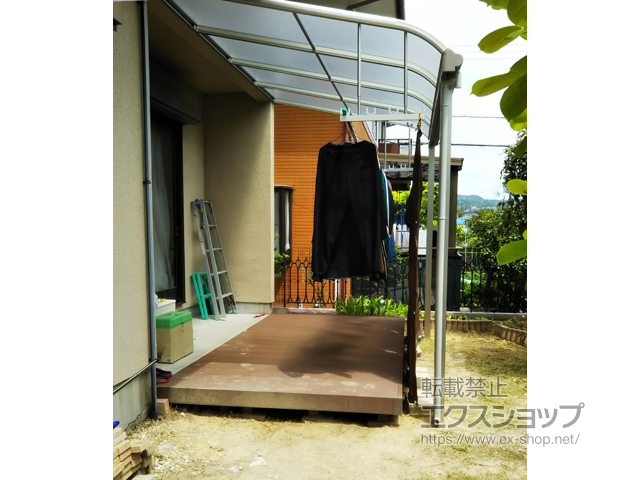 兵庫県西宮市ののフェンス・柵、テラス屋根、ウッドデッキ リウッドデッキ 200 施工例