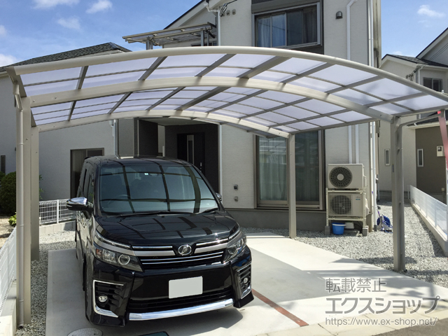 奈良県香芝市ののカーポート プレシオスポート ワイド 積雪〜20cm対応 施工例