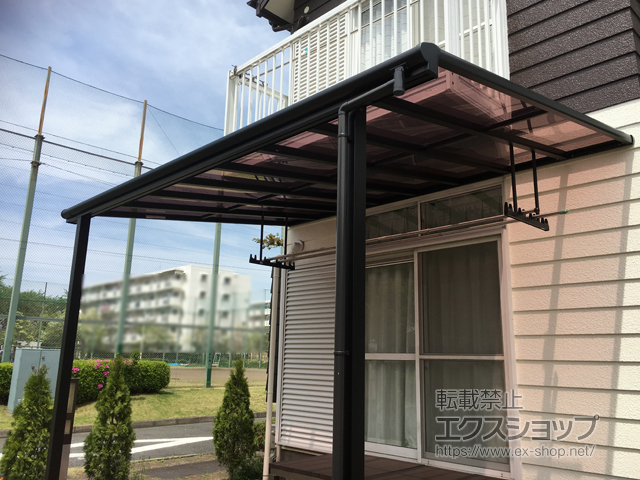 東京都立川市ののテラス屋根 ヴェクターテラス F型 テラスタイプ 単体 積雪〜20cm対応 施工例