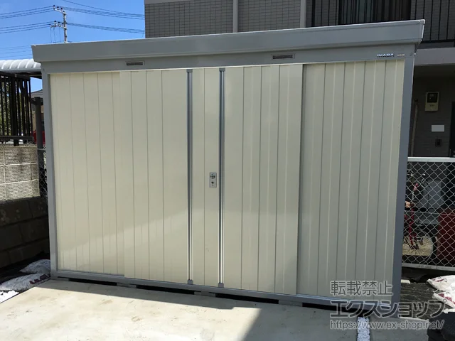 茨城県東茨城郡大洗町のイナバの物置・収納・屋外倉庫 ネクスタ 一般型 3050×1370×2020 NXN-45S-FW 施工例