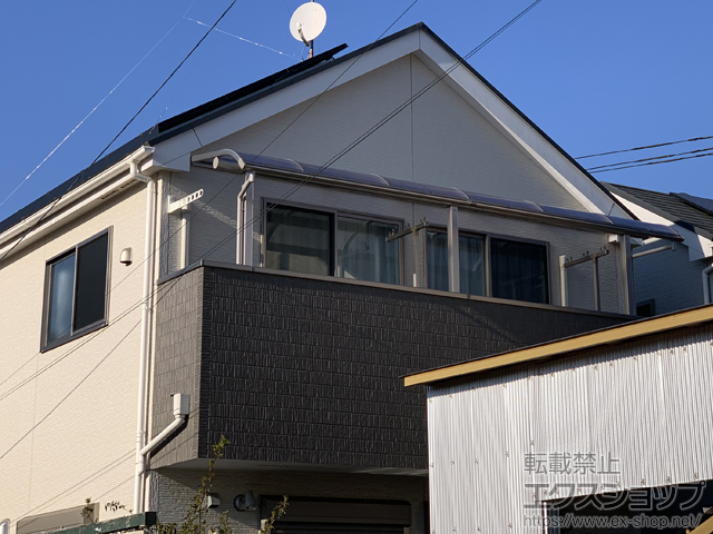 東京都福生市ののバルコニー・ベランダ屋根 プレシオステラス R型 屋根タイプ 連棟 積雪〜20cm対応 施工例