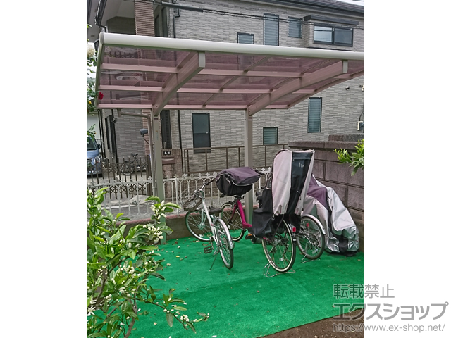 東京都府中市ののサイクルポート・駐輪場 レイナポートグランミニ 積雪〜20cm対応 施工例