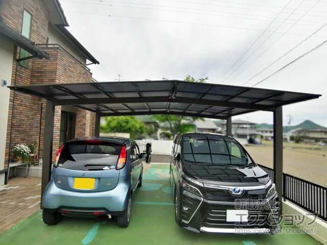 香川県高松市ののカーポート ソリッドポート M合掌 積雪〜20cm対応 施工例
