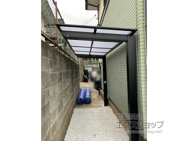 埼玉県所沢市ののサイクルポート・駐輪場 ネスカFミニ (フラットスタイル) 積雪〜20cm対応 施工例