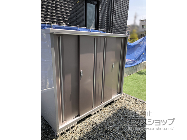 和歌山県和歌山市のの物置・屋外倉庫 シンプリー 一般型 1940×905×1603（MJX-199DP） MJX-199DP-AR 施工例