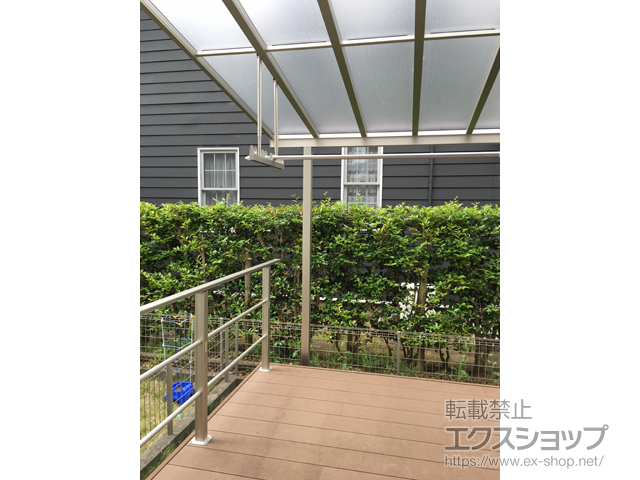 東京都狛江市ののテラス屋根 ヴェクターテラス F型 テラスタイプ 単体 積雪〜20cm対応 施工例
