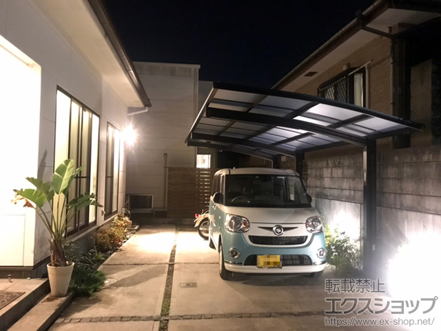 鹿児島県鹿児島市ののカーポート レイナポートグラン 延長　積雪〜20cm対応 施工例