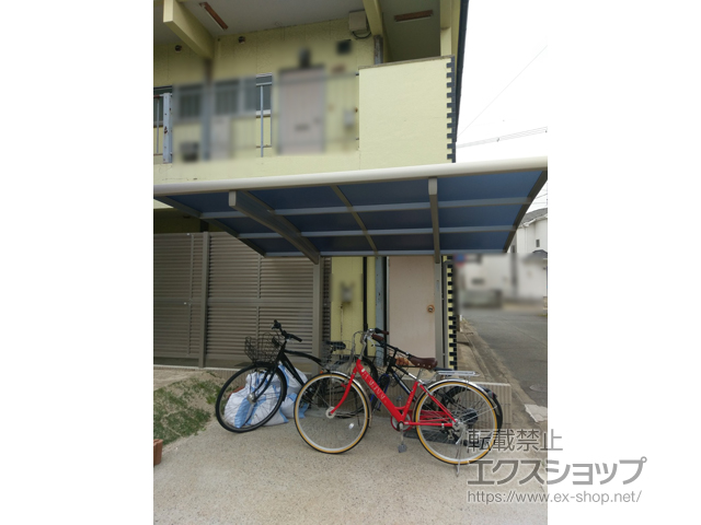 福岡県福岡市ののサイクルポート・駐輪場 プレシオスポート ミニ 積雪〜20cm対応 施工例