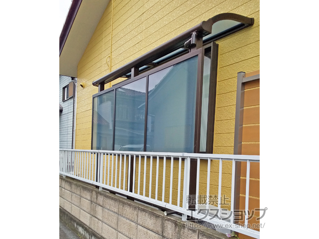 山梨県笛吹市ののテラス屋根 ヴェクターテラス R型 テラスタイプ 単体 積雪〜20cm対応 施工例