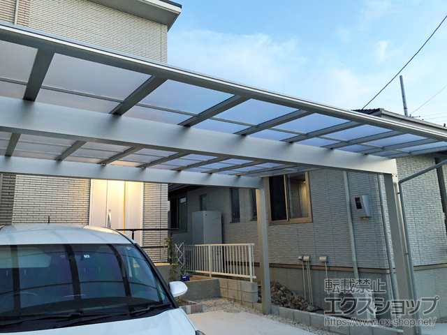 愛知県知多郡阿久比町ののカーポート エフルージュ トリプル 積雪〜20cm対応 施工例