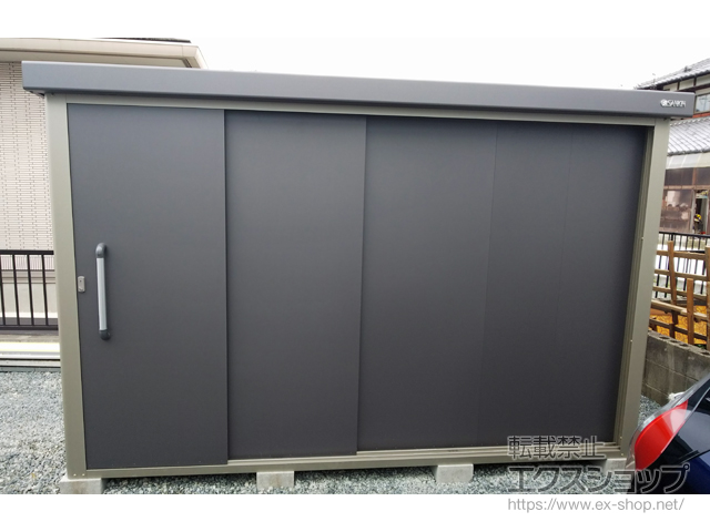 福岡県筑後市のの物置・屋外倉庫 エスケーエイト SK8-180 一般型 3000×2000×1940 SK8-180-GK 施工例