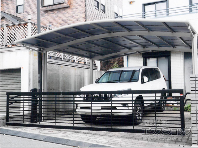 神奈川県横浜市ののカーポート ネスカR ワイド 積雪〜20cm対応 台風補償付 施工例