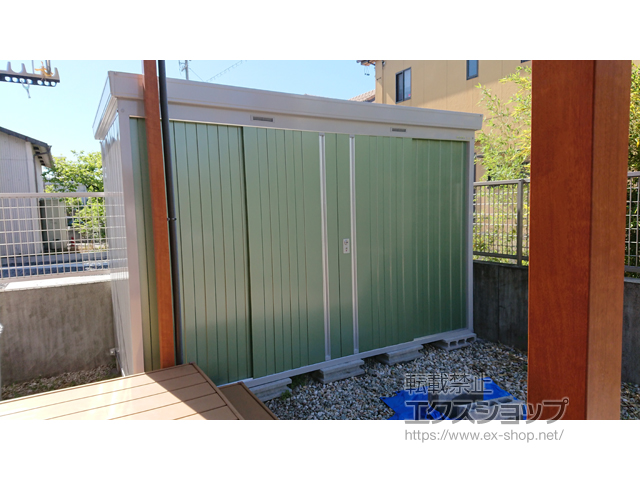 愛知県愛西市のの物置・屋外倉庫 ネクスタ 一般型 3050×1370×2020 NXN-45S-【OG】 施工例